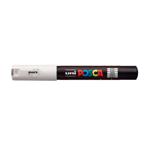 Uni Posca Paint Pen Marker Extra Fine Bullet Tip 1M: White