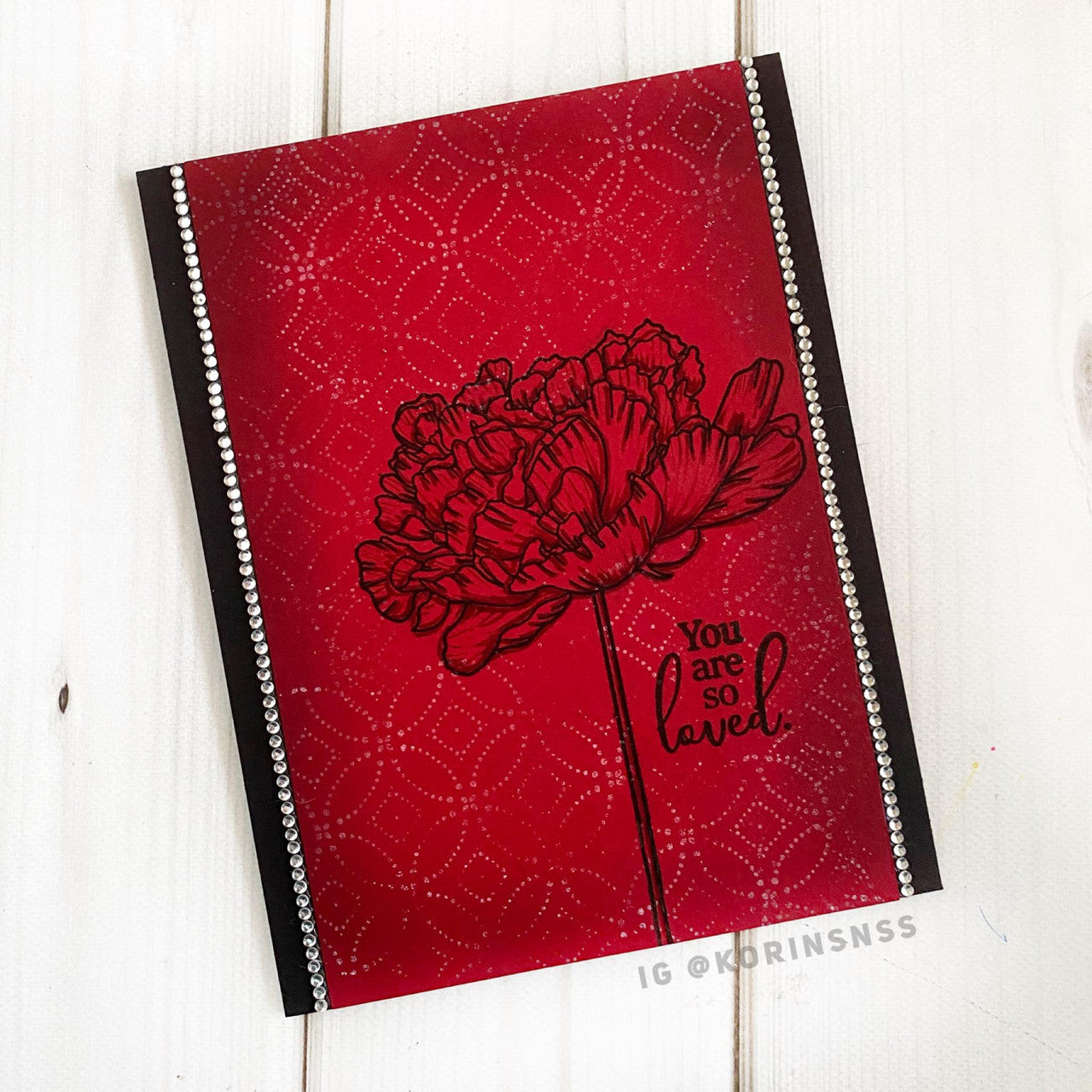 Delightfully Delicate Background Clear Stamp