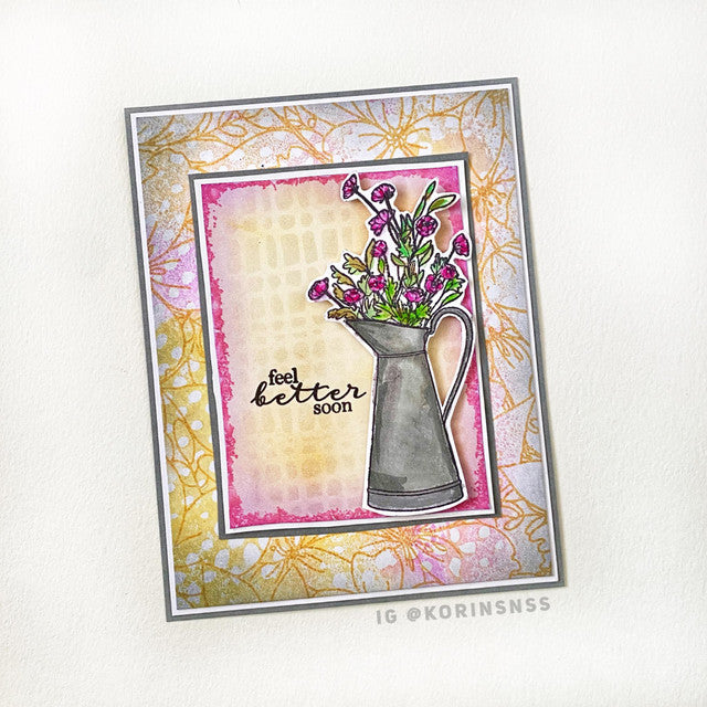 Beautiful Bouquets Clear Stamp Set