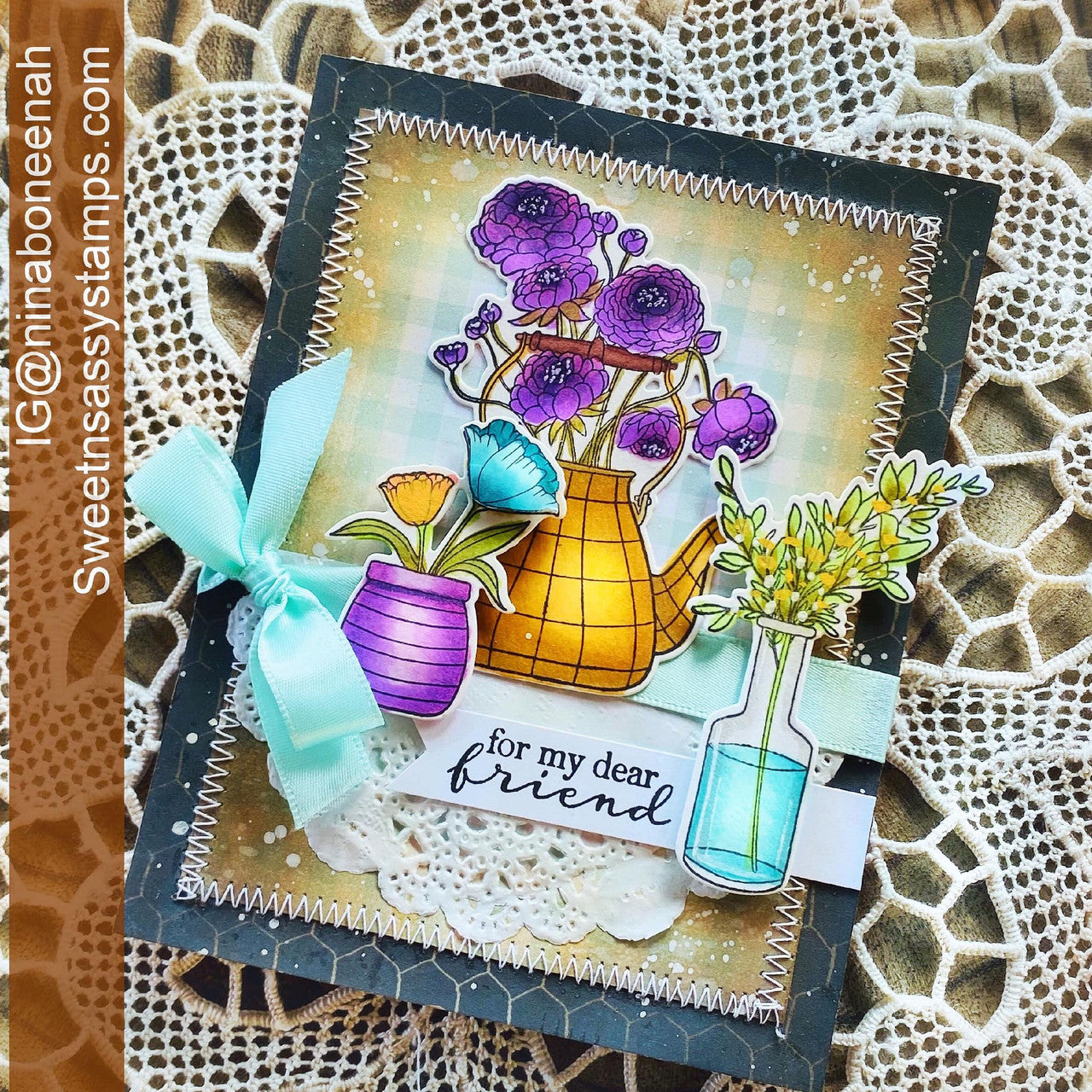 Beautiful Bouquets Clear Stamp Set