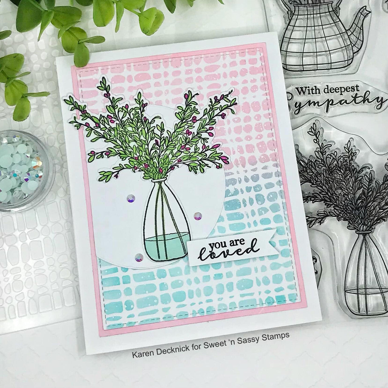 Beautiful Bouquets Clear Stamp Set