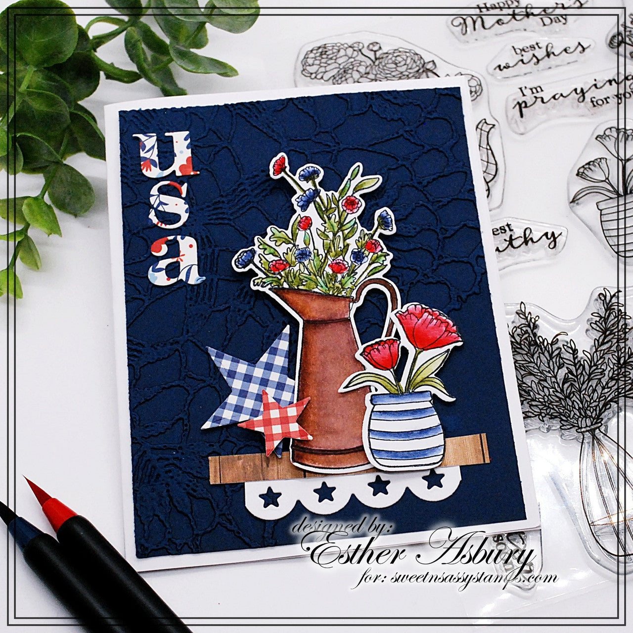 Beautiful Bouquets Clear Stamp Set