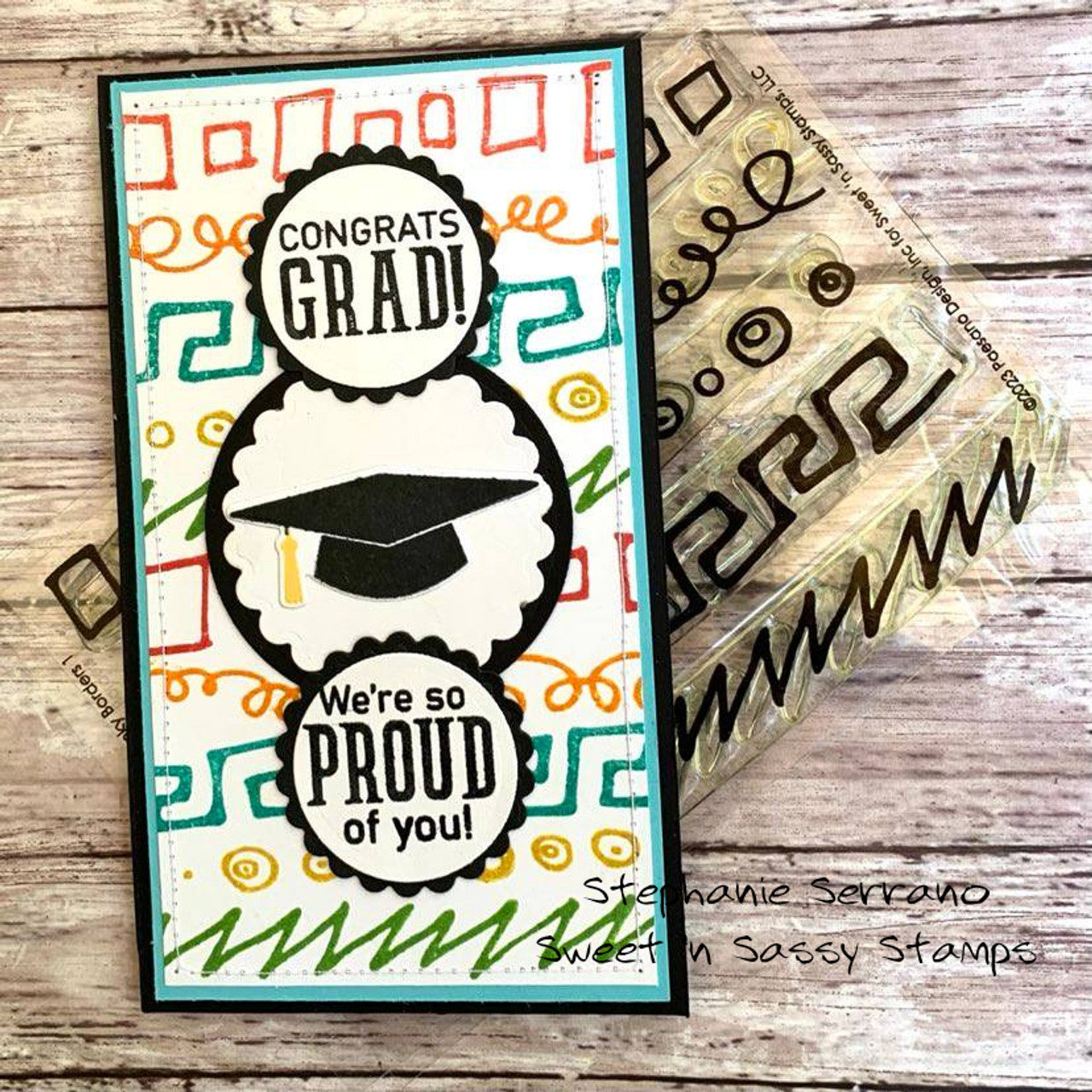 Background Builders: Funky Borders Clear Stamp Set