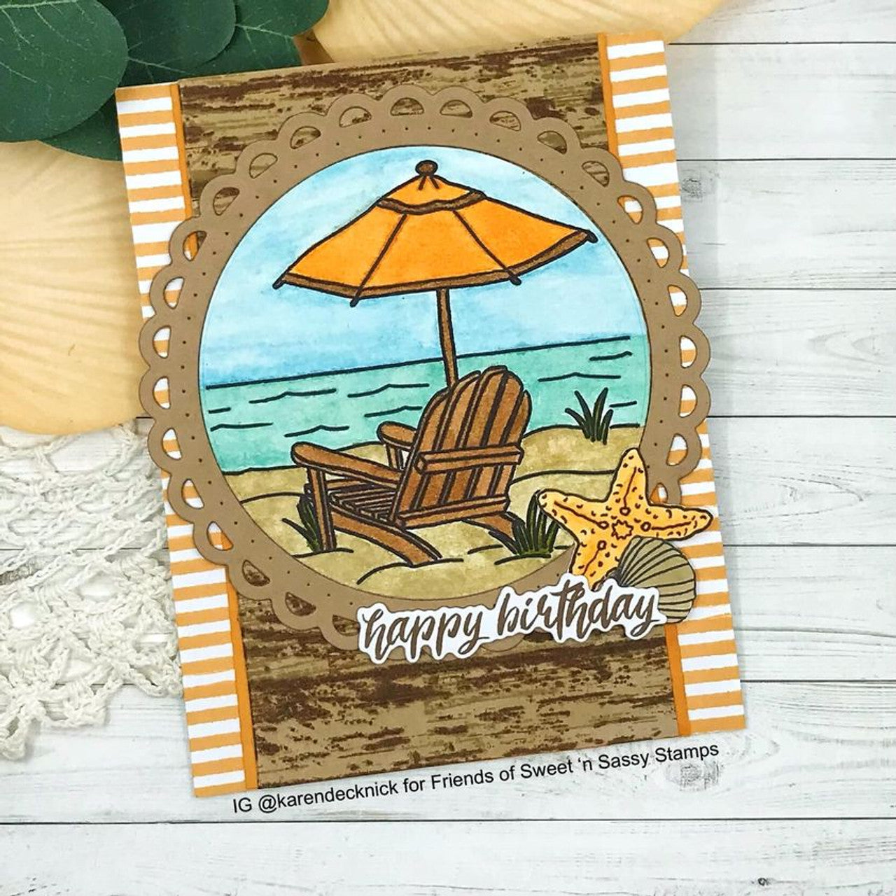 Shiplap Background Clear Stamp