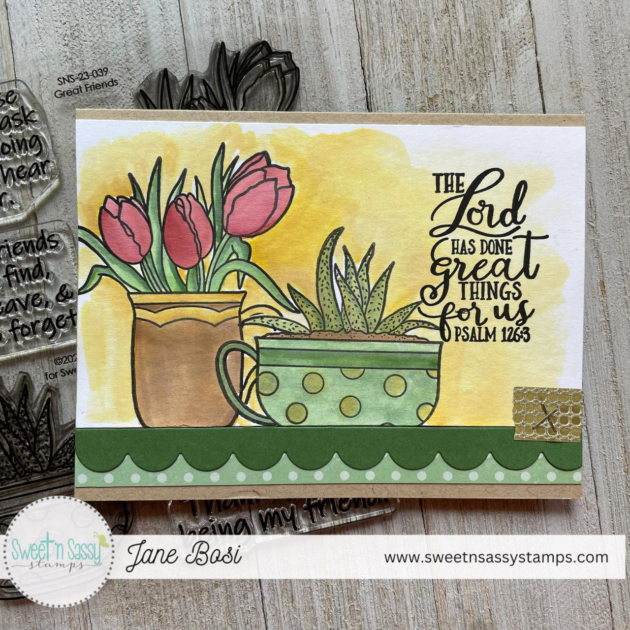 Hope Word Art Clear Stamp Set