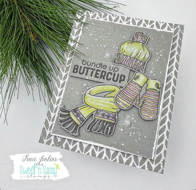 Knit Background Clear Stamp