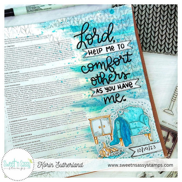 Knit Background Clear Stamp