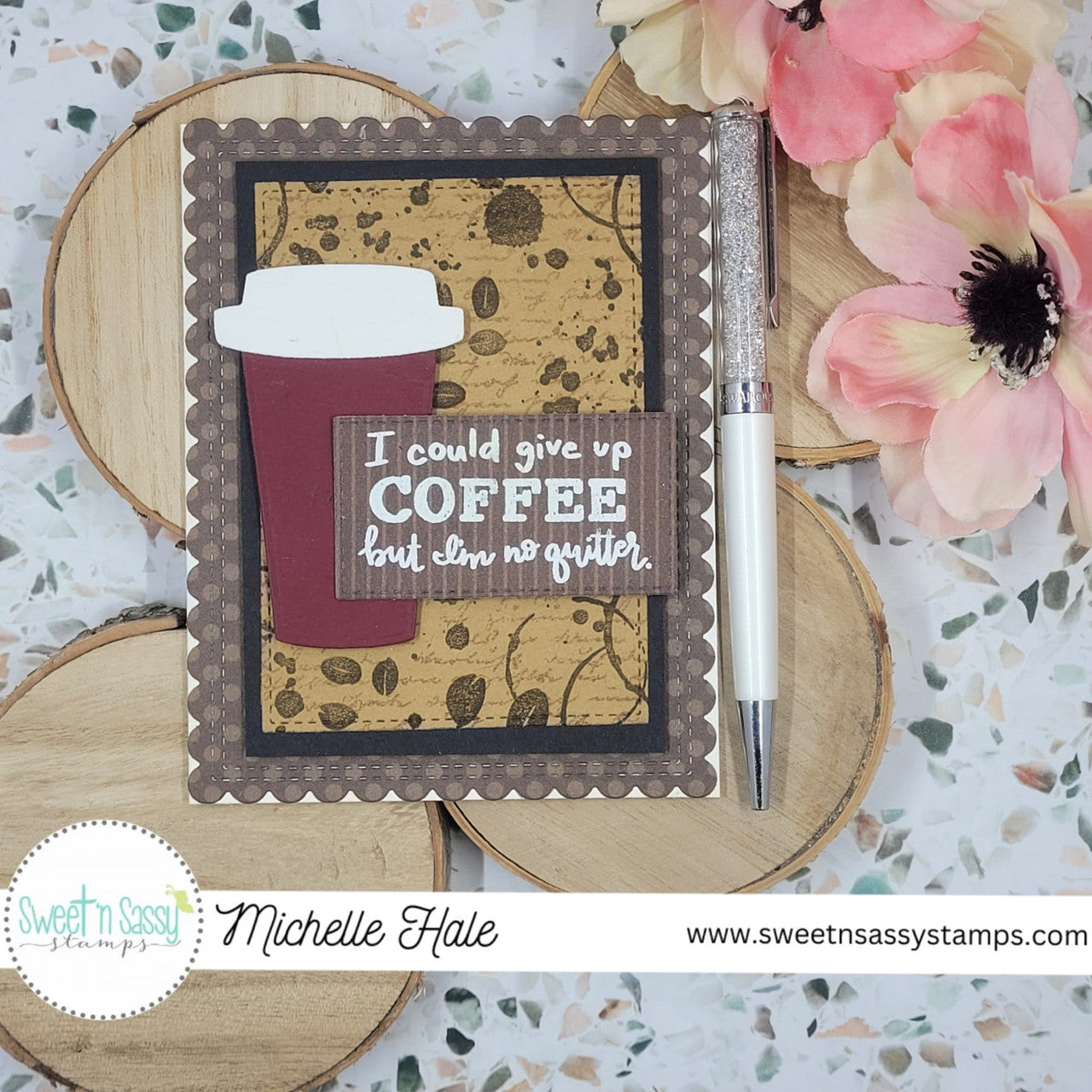 Coffee Background Clear Stamp
