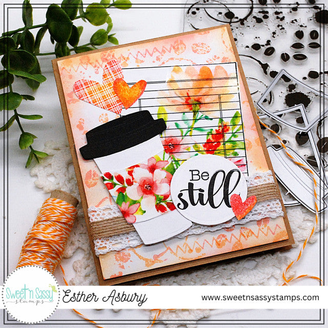 Coffee Background Clear Stamp