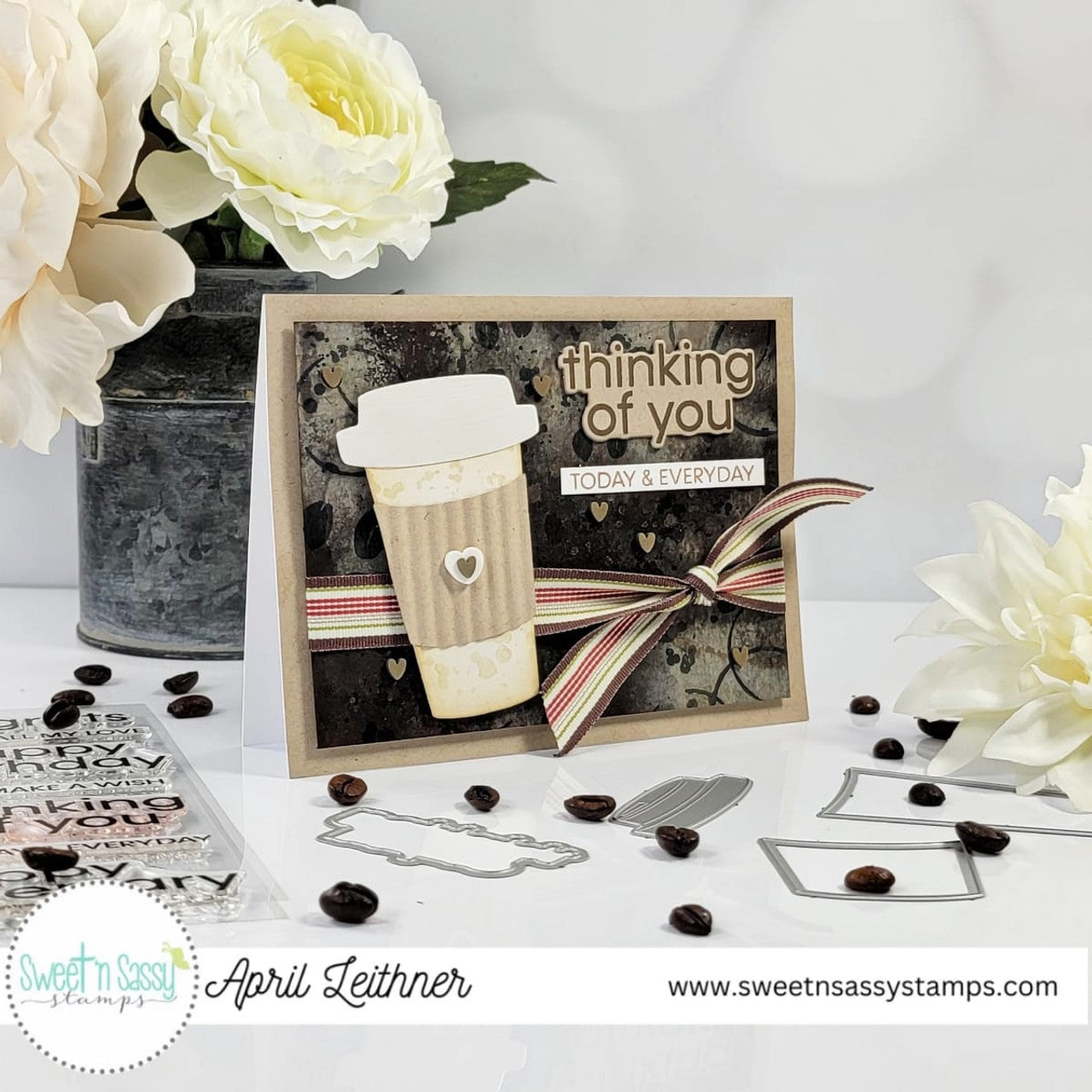 Coffee Background Clear Stamp