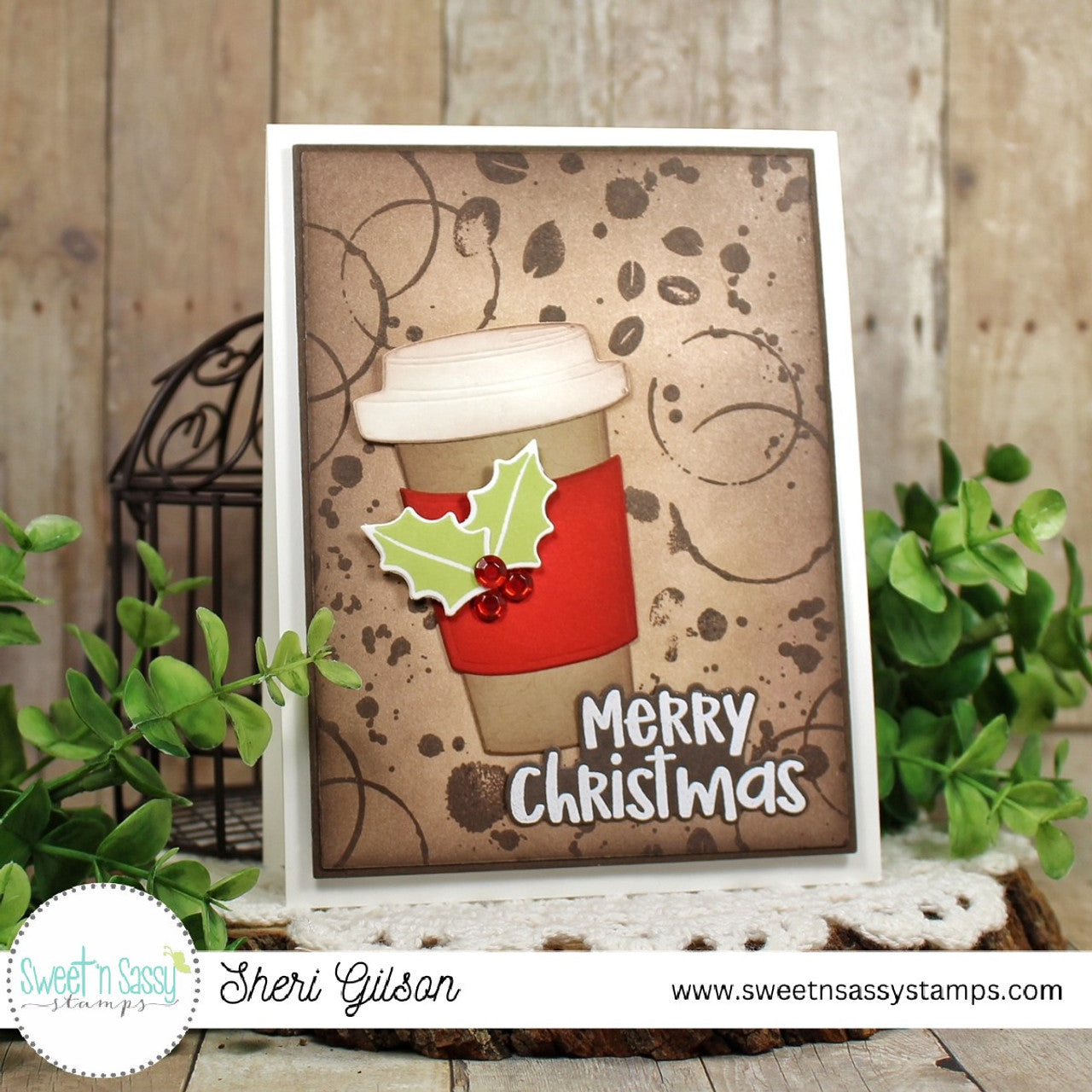 Coffee Background Clear Stamp