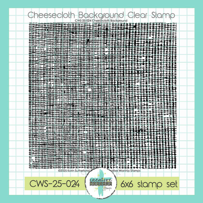 Cheesecloth Background Clear Stamp