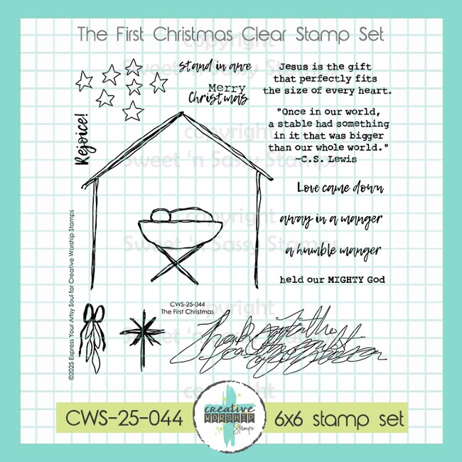 The First Christmas Clear Stamp Set