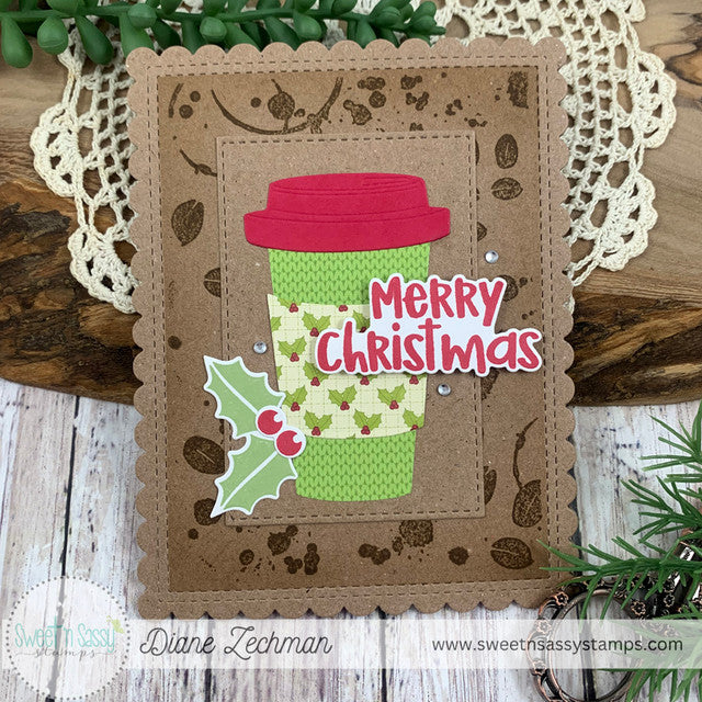 Coffee Background Clear Stamp