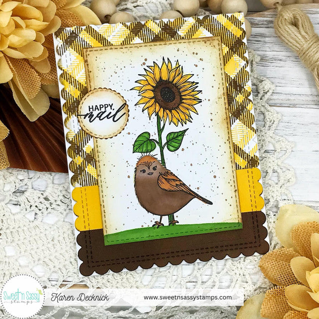 Diagonal Plaid Background Clear Stamp