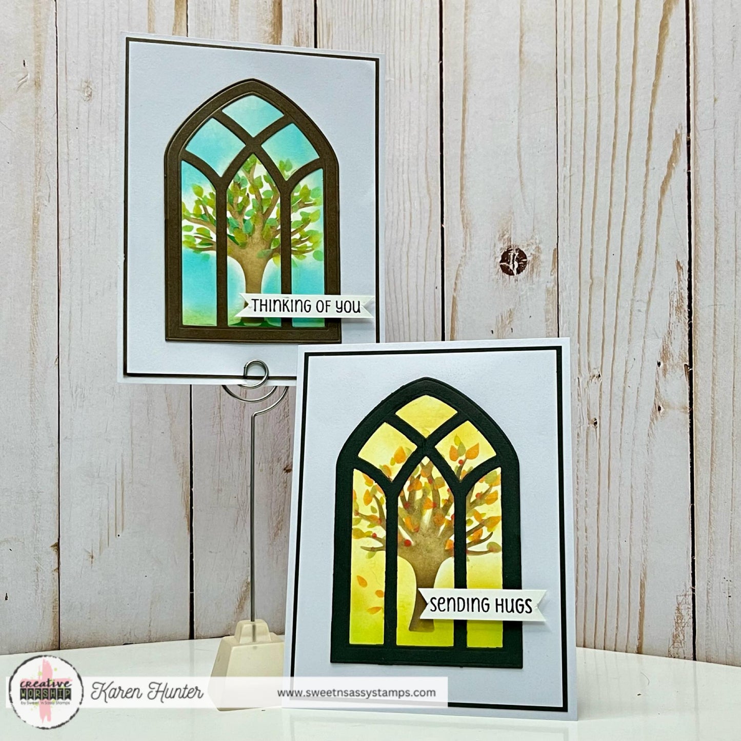 Cathedral Windows Stencil