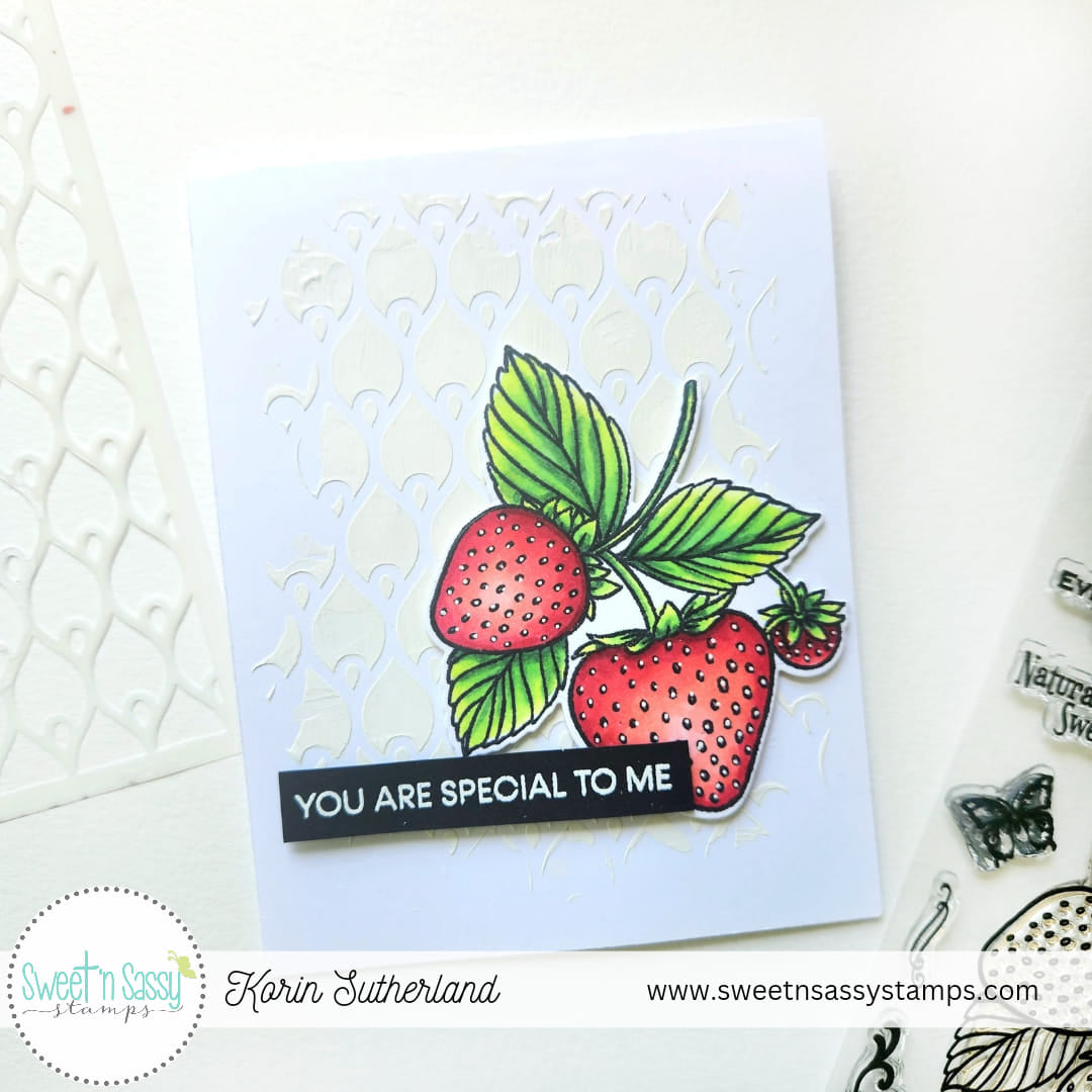 Vintage Strawberry Seed Packet Clear Stamp Set