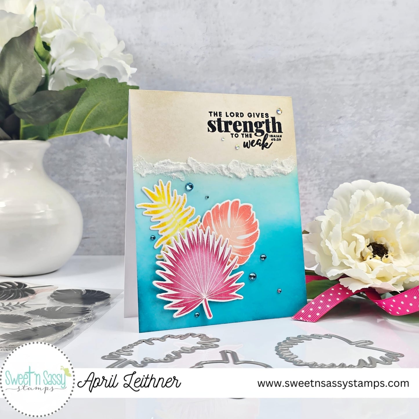 Tropical Foliage Silhouettes Clear Stamp Set