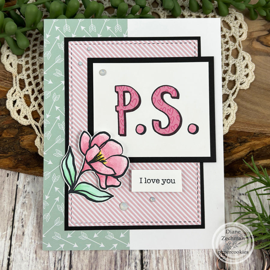 Sketched Florals Clear Stamp Set