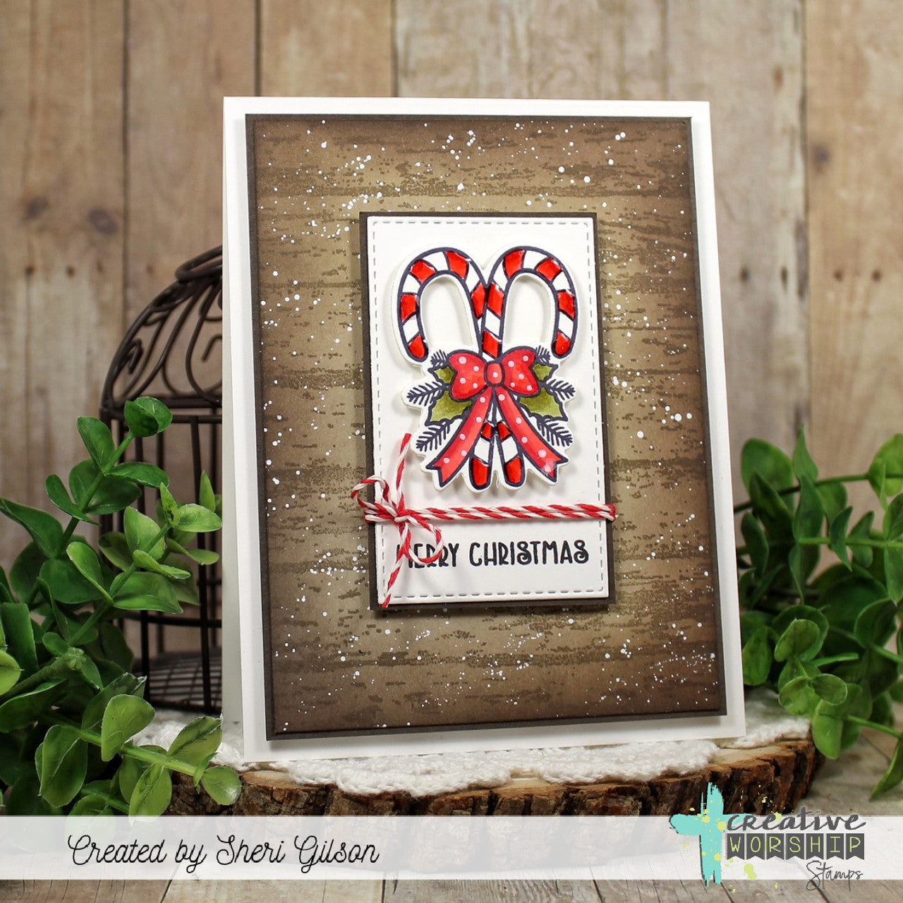 Shiplap Background Clear Stamp