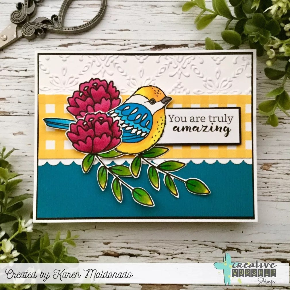 Fun Florals Clear Stamp Set