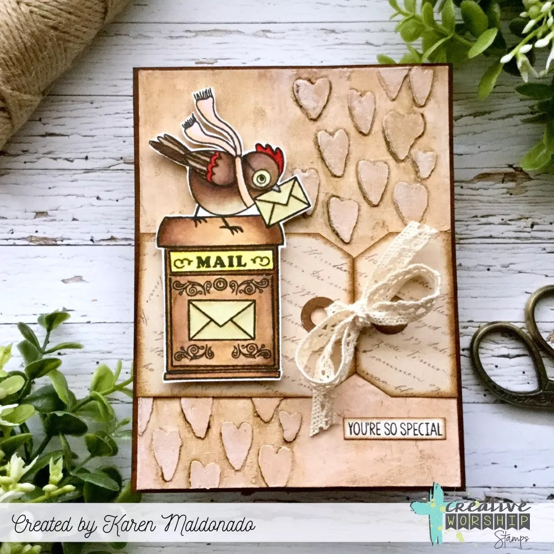 Sentimental Wordfetti Clear Stamp Set