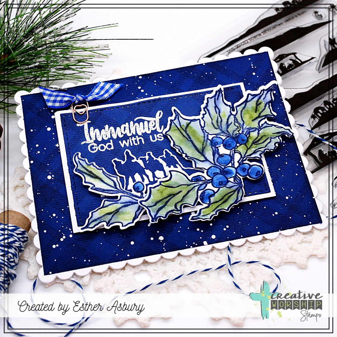 Holly Christmas Clear Stamp Set