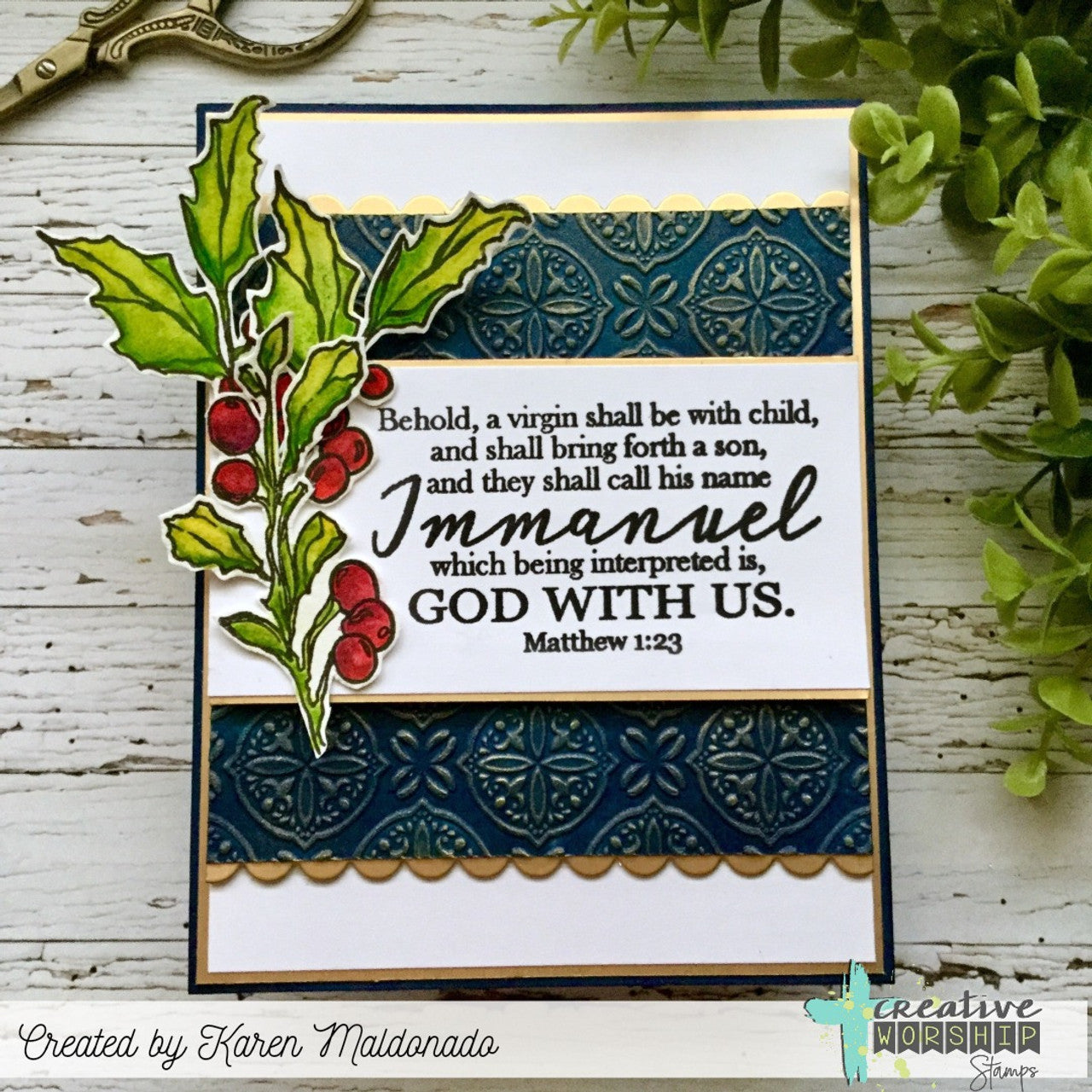 Holly Christmas Clear Stamp Set