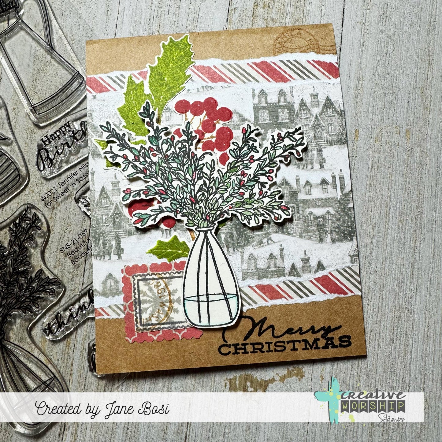 Beautiful Bouquets Clear Stamp Set