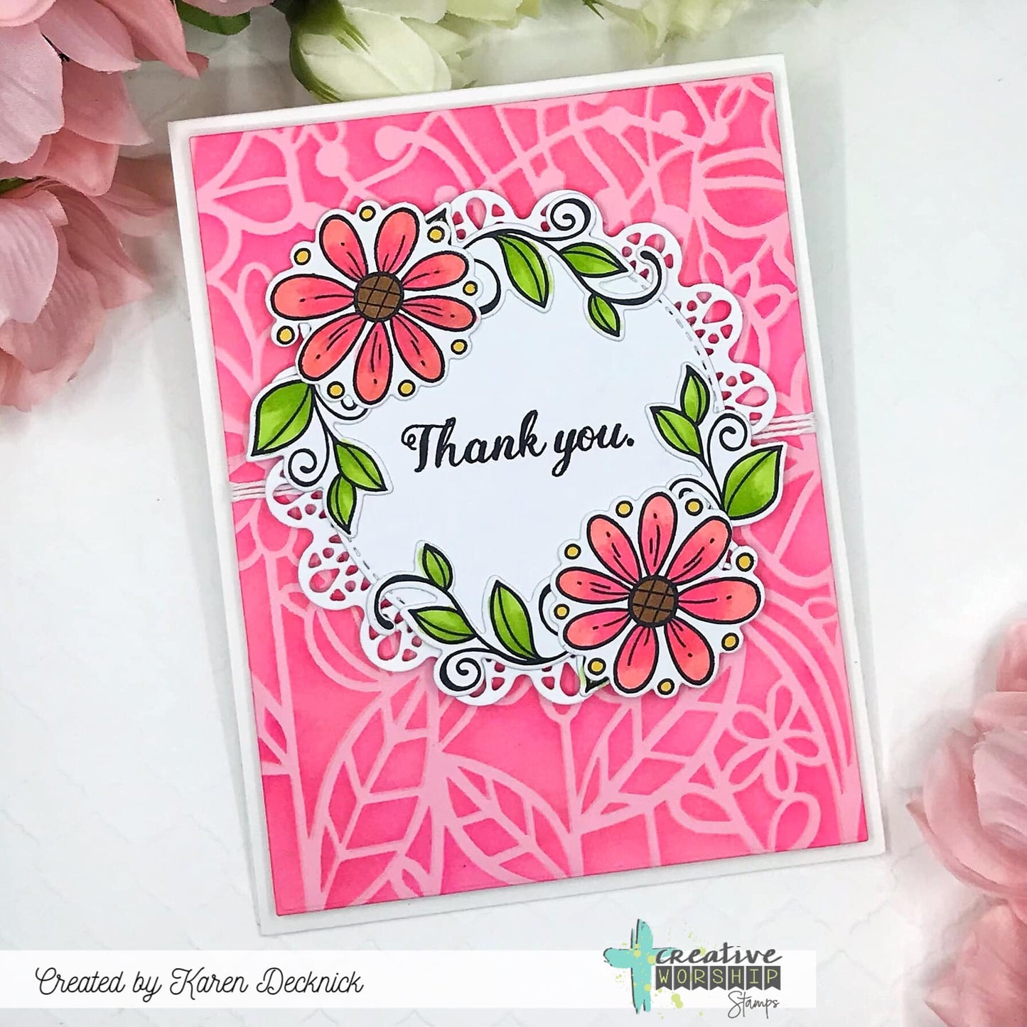 Doodle Florals Clear Stamp Set
