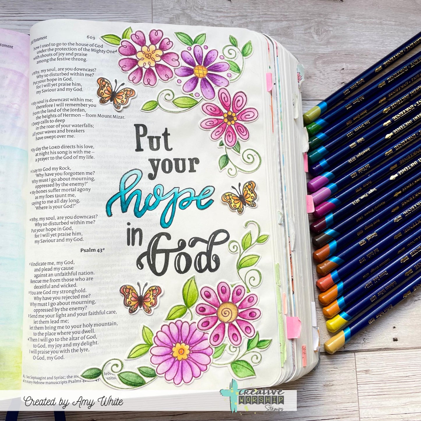 Doodle Florals Clear Stamp Set