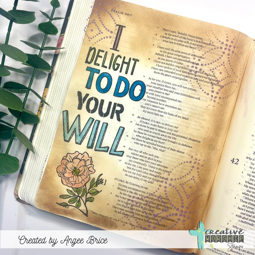 Stencil Alpha Clear Stamp Set