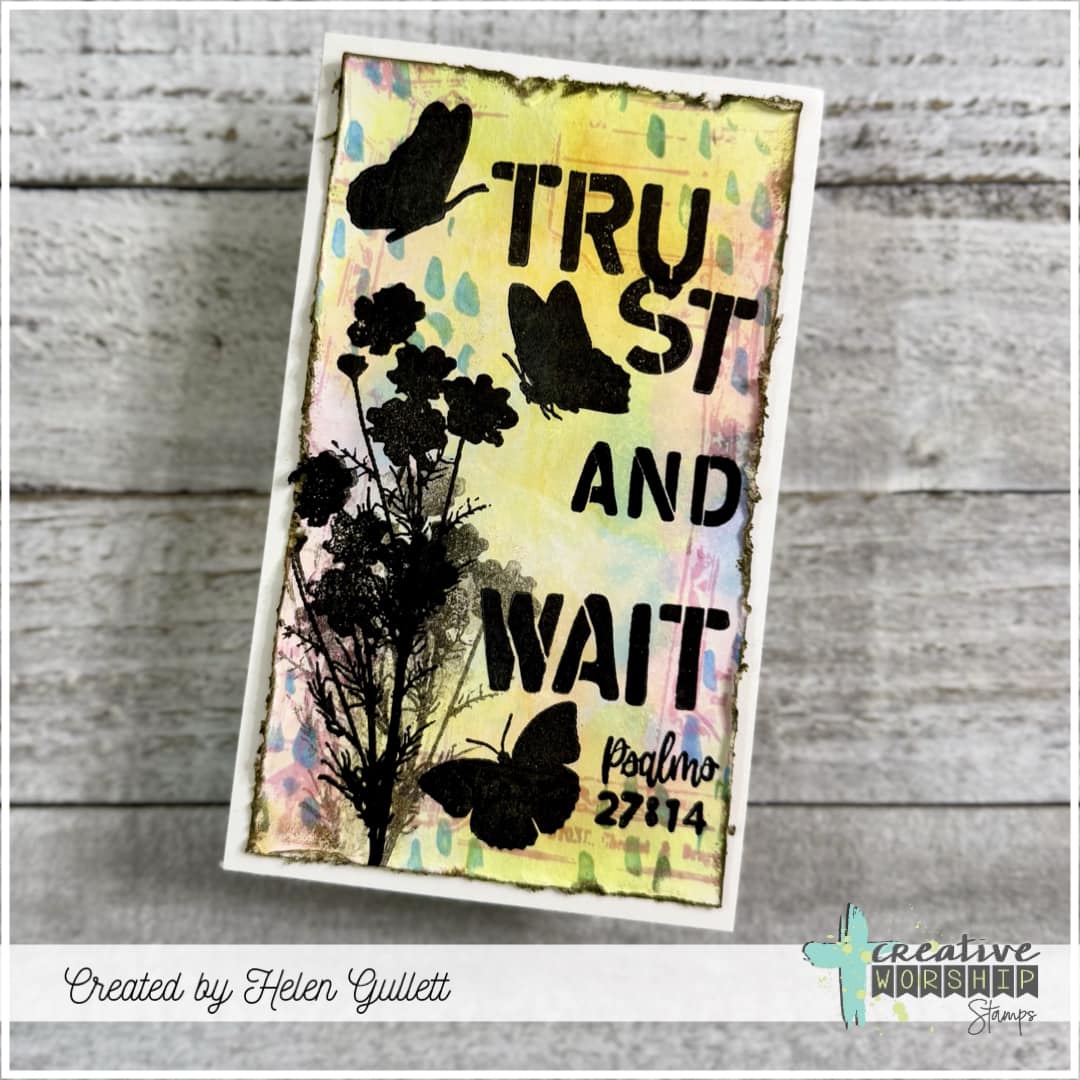 Stencil Alpha Clear Stamp Set