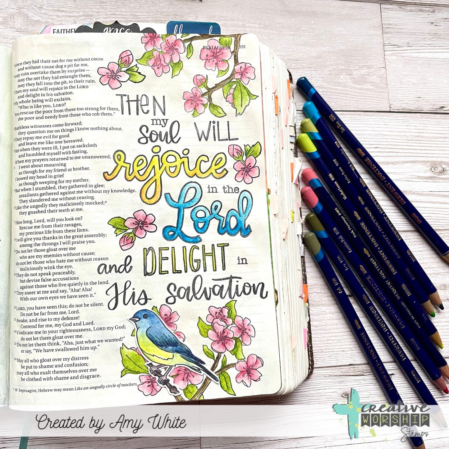 Abide & Rejoice Clear Stamp Set