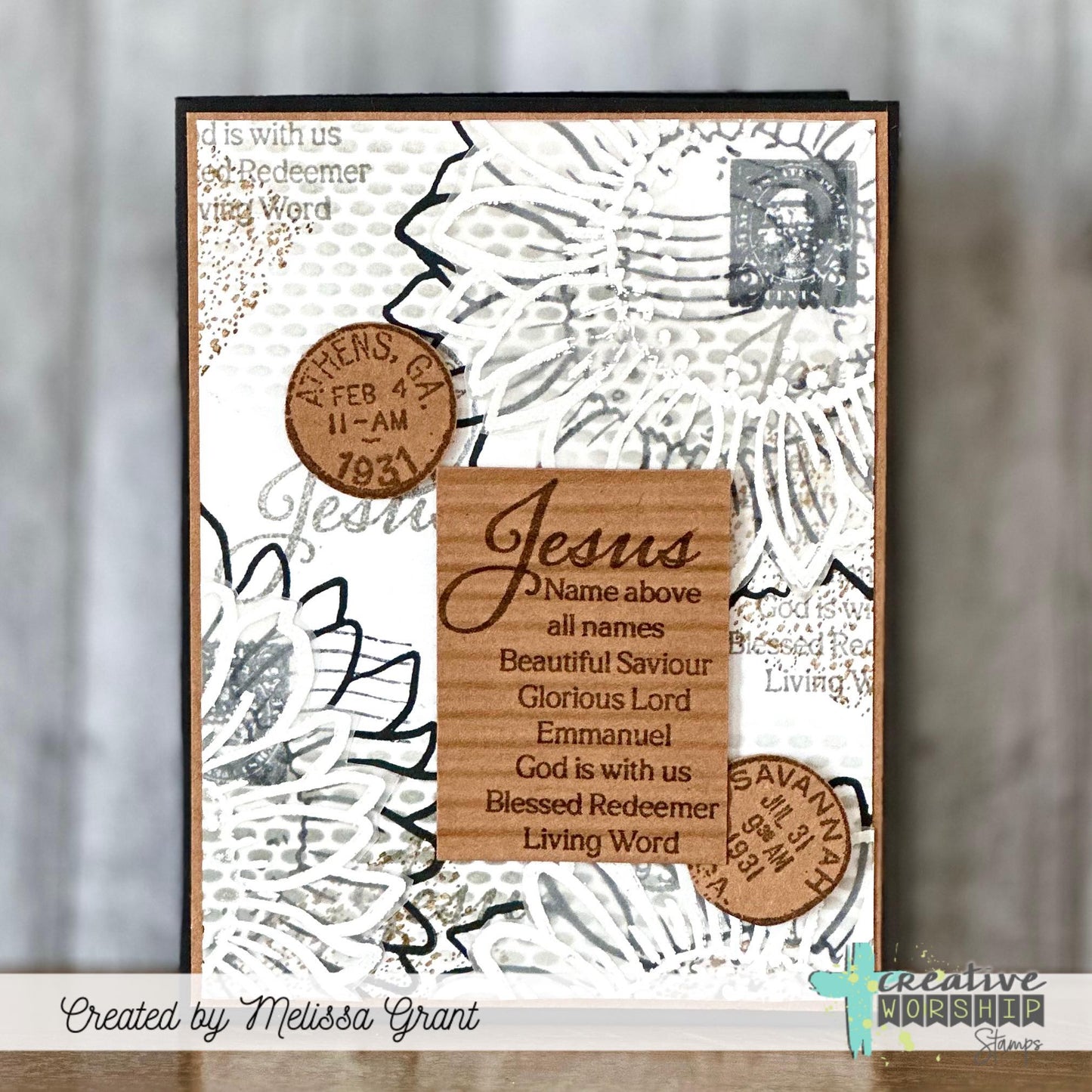 Sunflower Background Clear Stamp