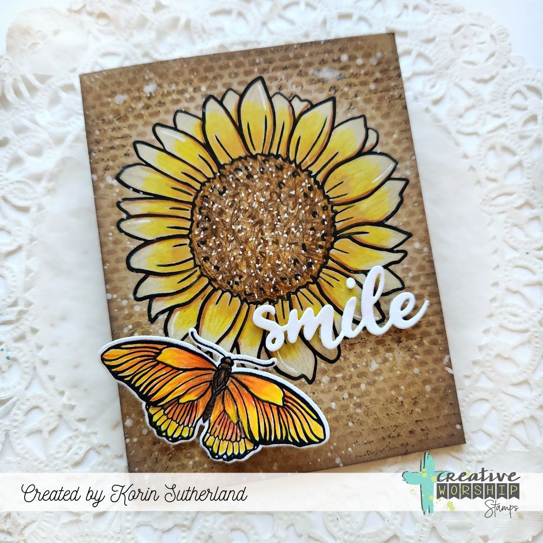 Vintage Butterflies & Blooms Clear Stamp Set