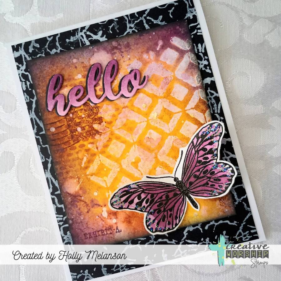 Vintage Butterflies & Blooms Clear Stamp Set