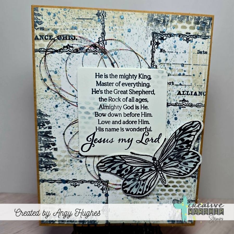 Vintage Butterflies & Blooms Clear Stamp Set
