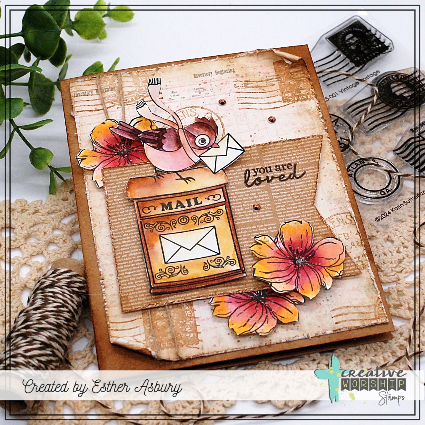 Vintage Postage Clear Stamp Set