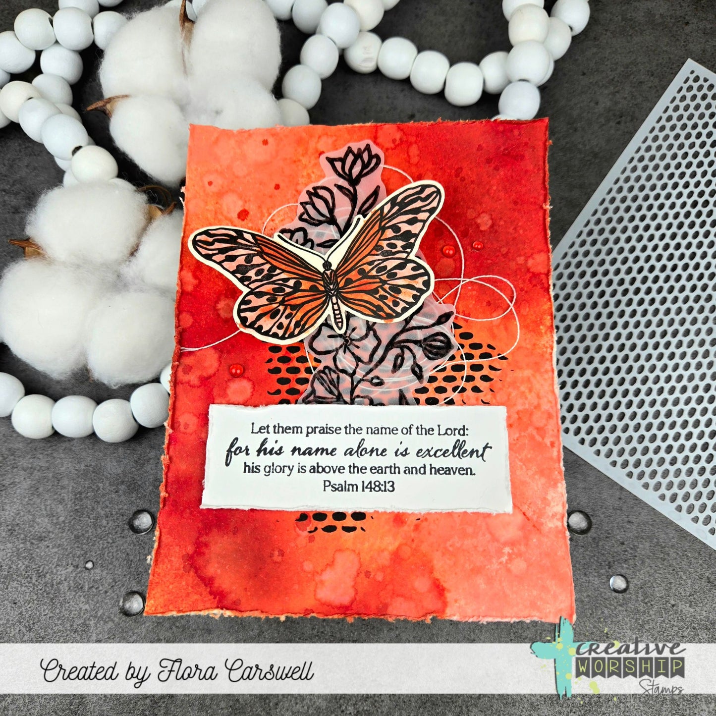 Vintage Butterflies & Blooms Clear Stamp Set