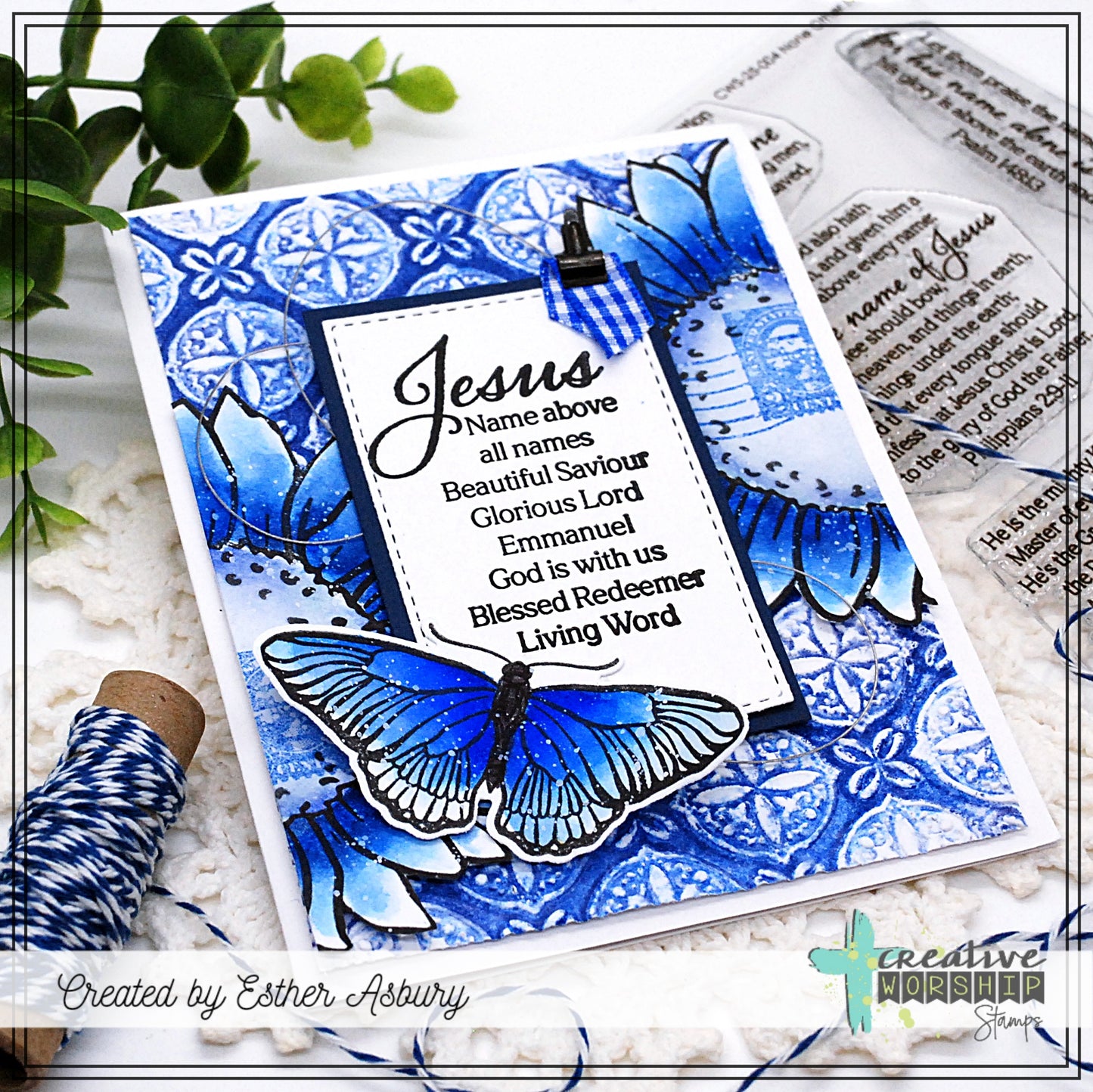 Vintage Butterflies & Blooms Clear Stamp Set