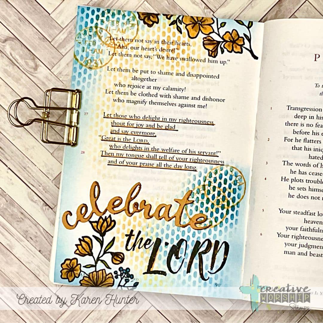 Vintage Butterflies & Blooms Clear Stamp Set