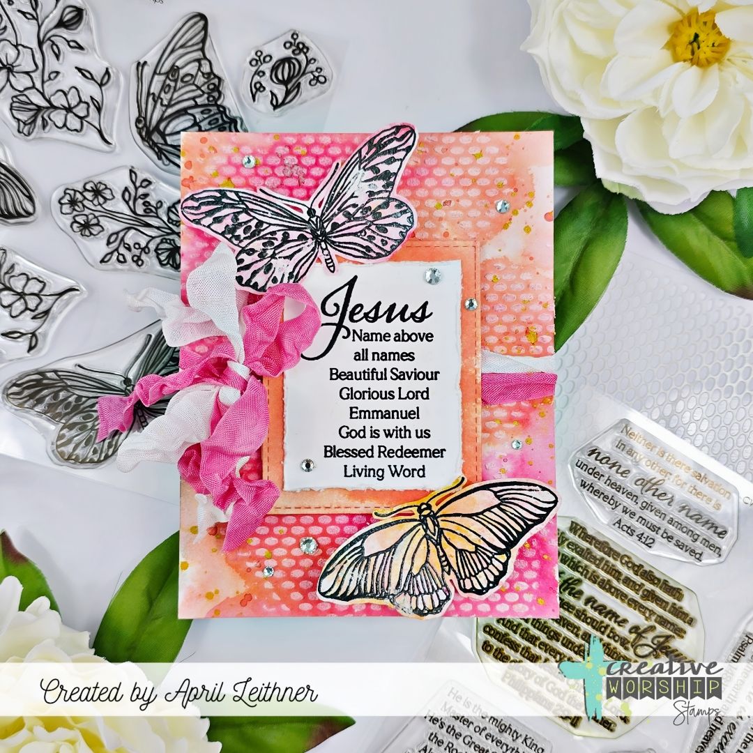 Vintage Butterflies & Blooms Clear Stamp Set