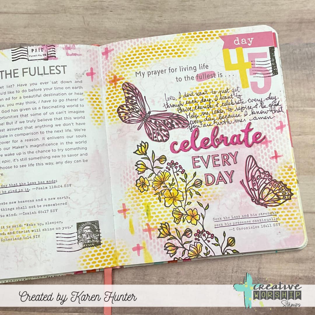 Vintage Butterflies & Blooms Clear Stamp Set