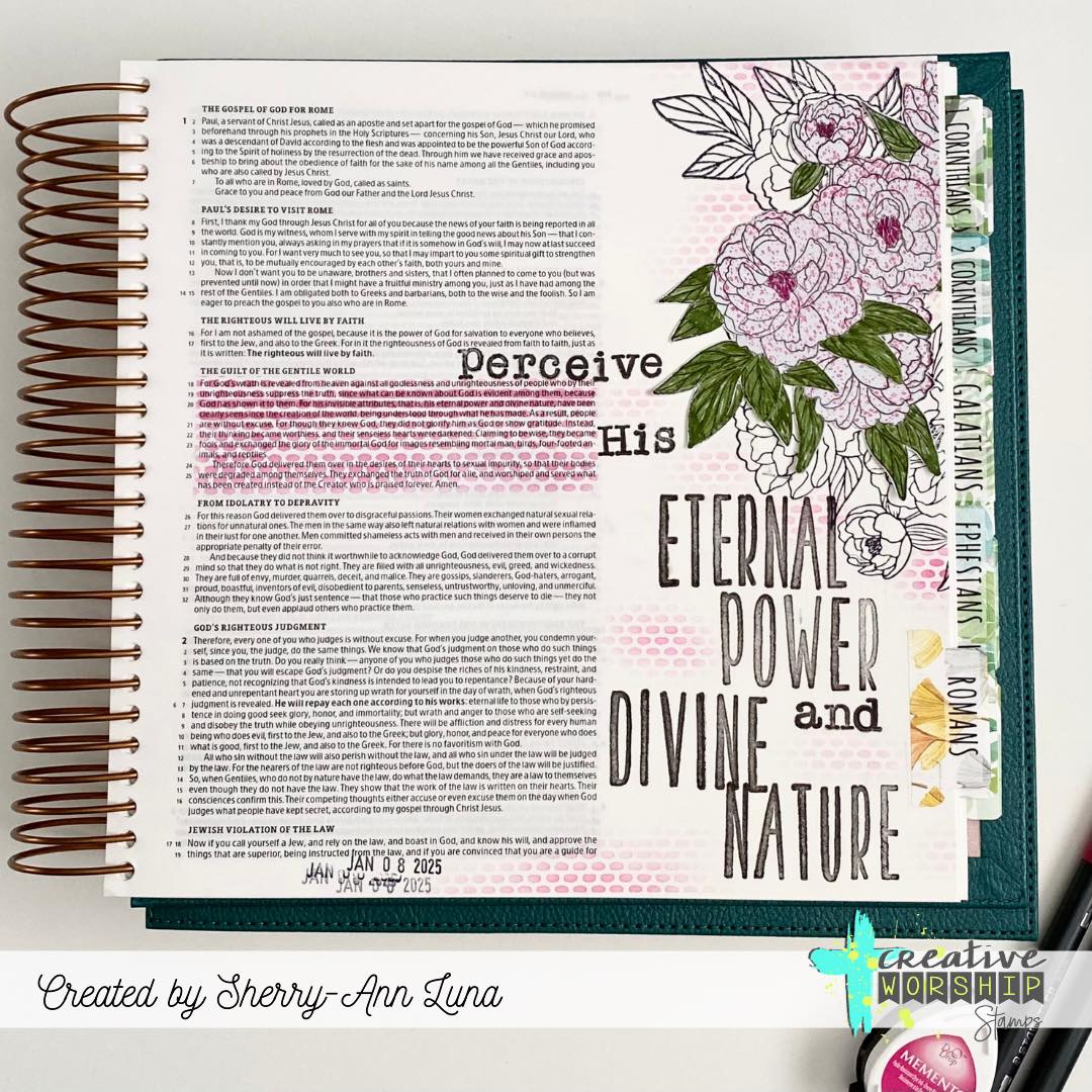 Peony Cluster Clear Stamp Set
