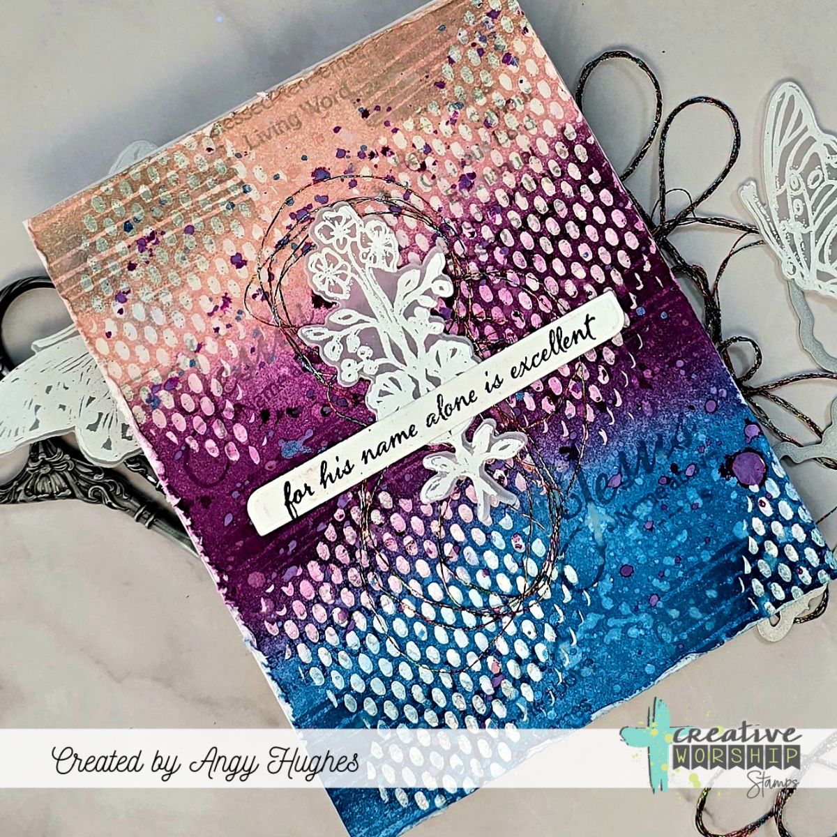 Vintage Butterflies & Blooms Clear Stamp Set