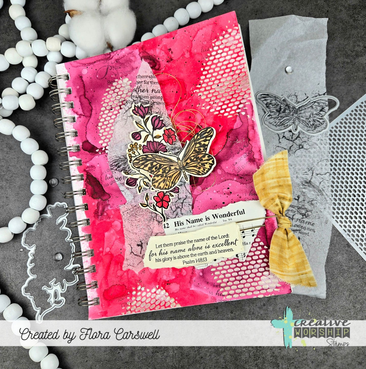 Vintage Butterflies & Blooms Clear Stamp Set