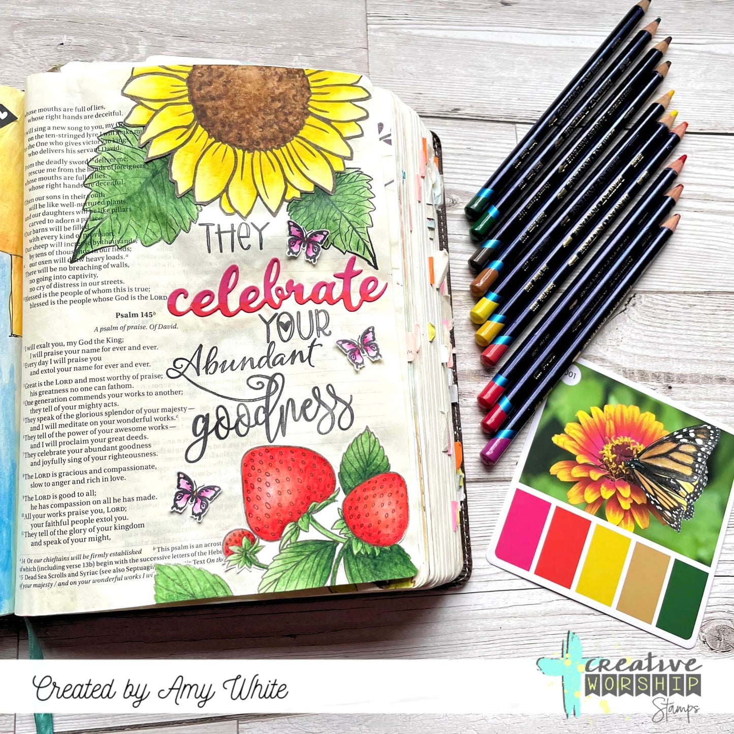 Sunflower Background Clear Stamp