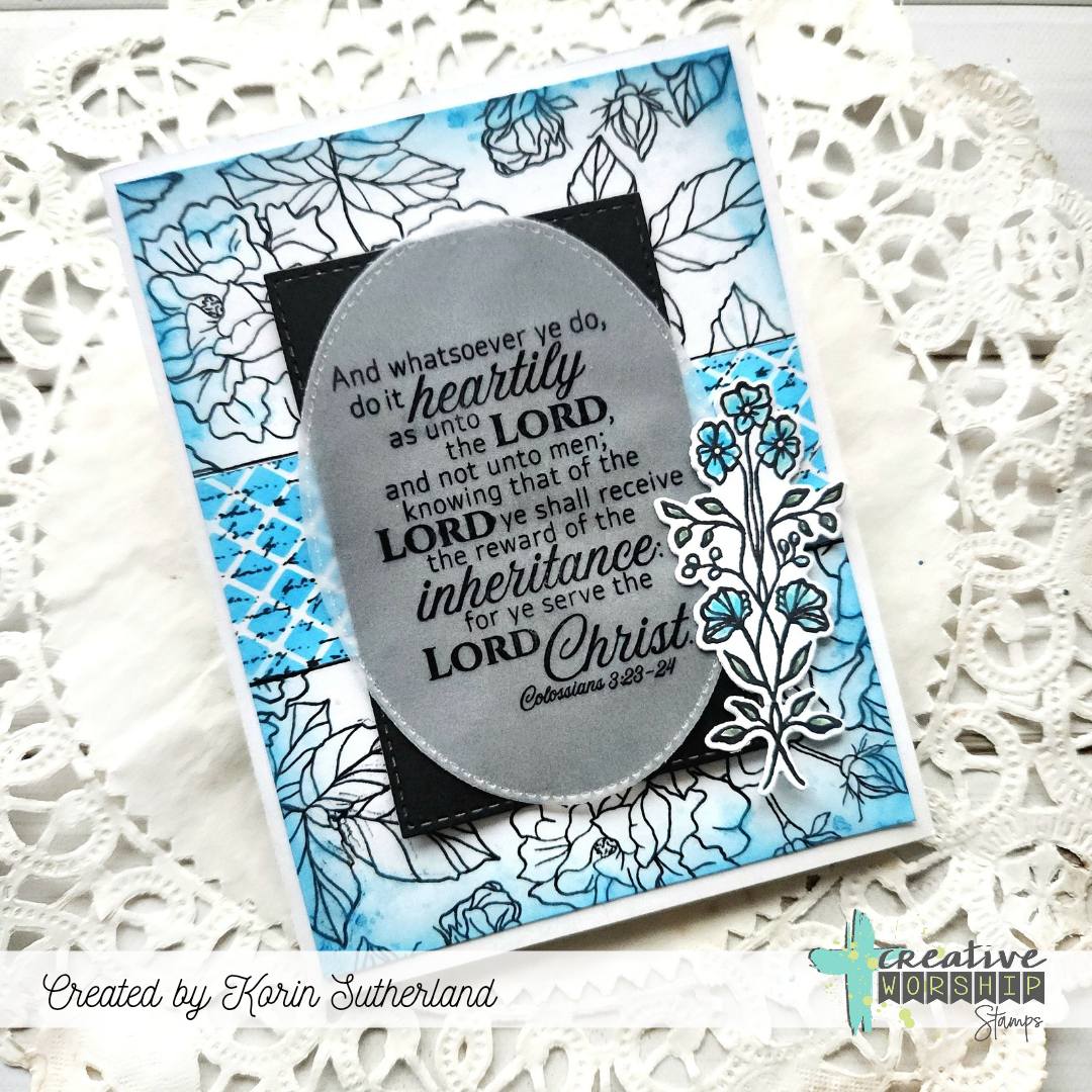 Vintage Butterflies & Blooms Clear Stamp Set