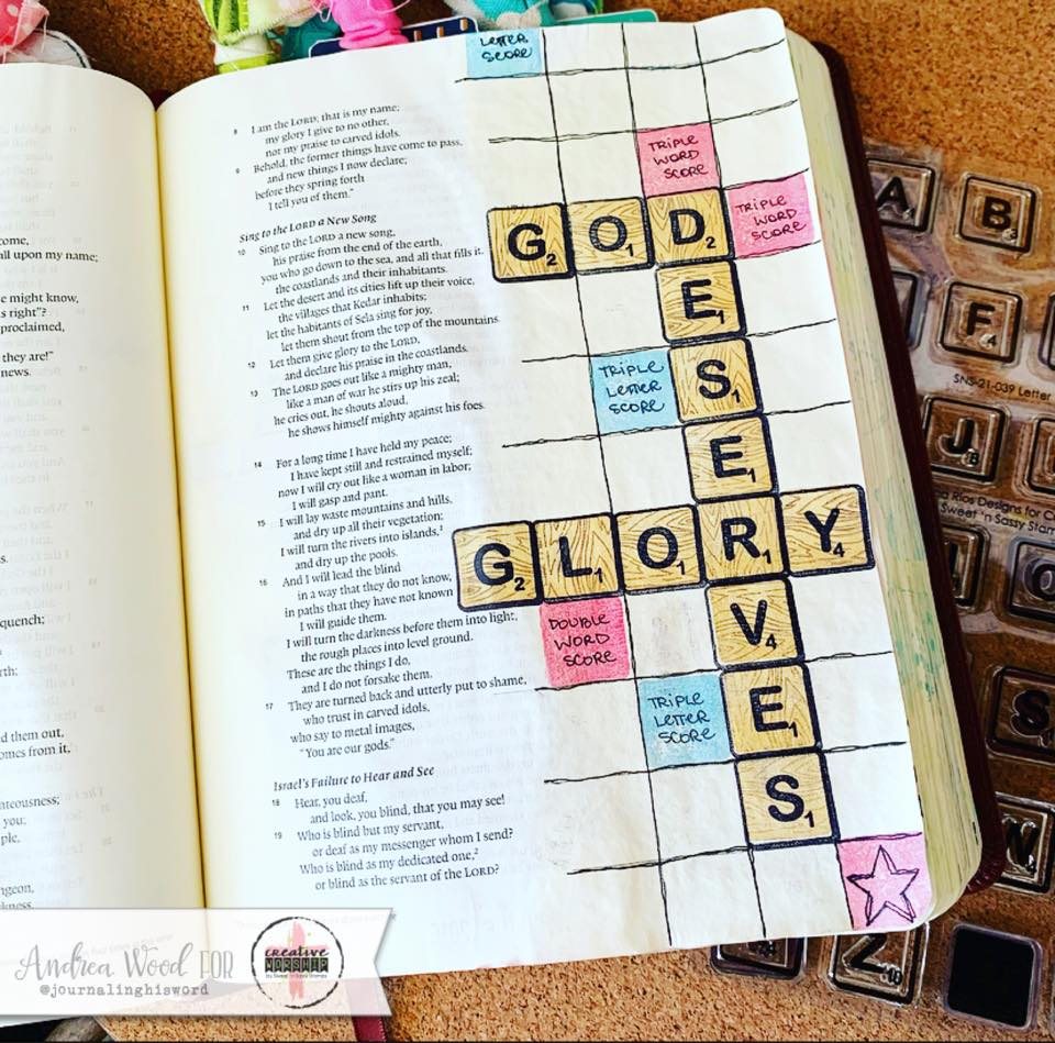 Letter Tiles Alpha Clear Stamp Set